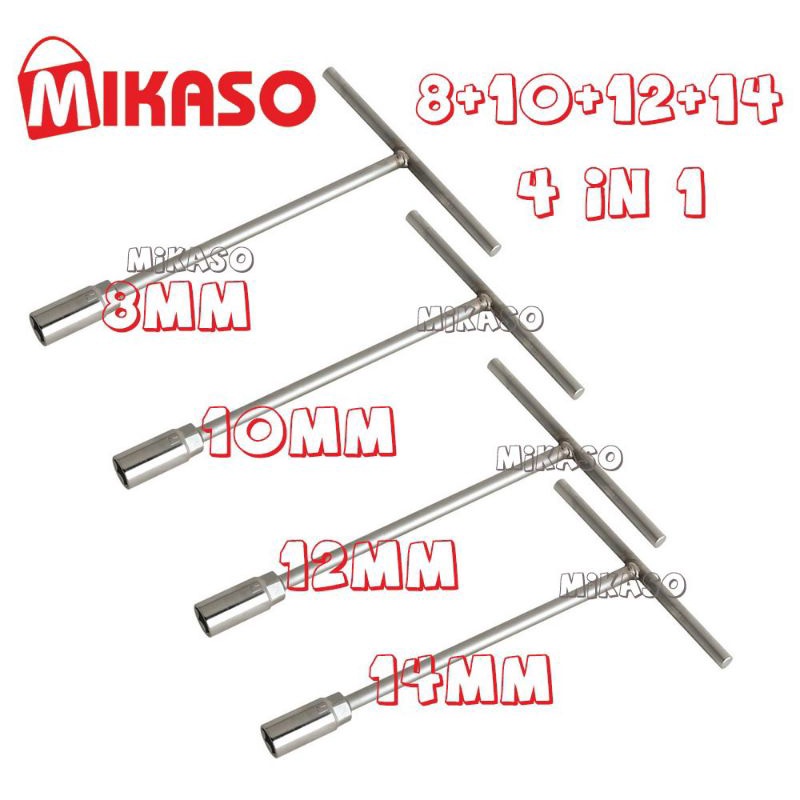 THandle Socket Wrench (One set 4 pieces)(8 10 12 14mm) Shopee Malaysia