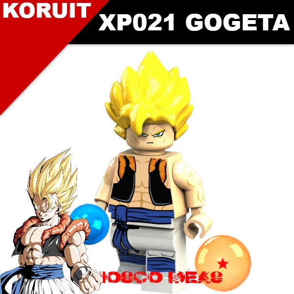 Gogeta Lego Custom Drgonball Third Party Sakura Brick Gogeta Ssj4