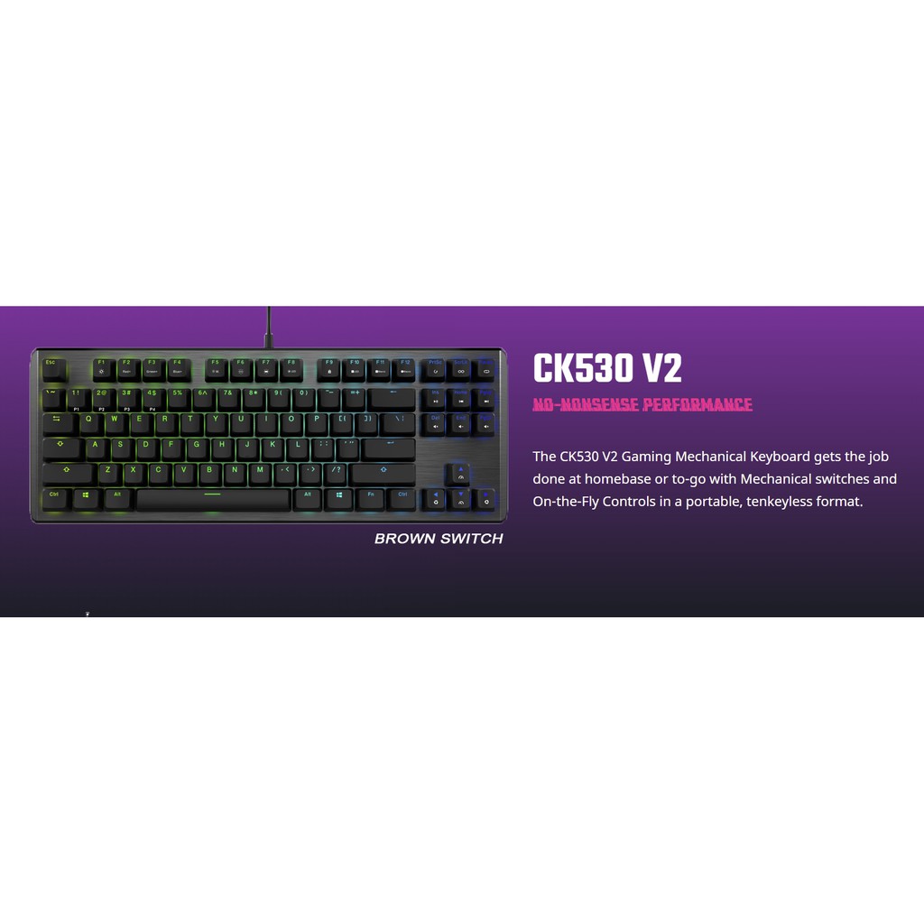 COOLER MASTER STORM WIRED USB MECHANICAL MASTERKEYS CK530 V2 RGB ...