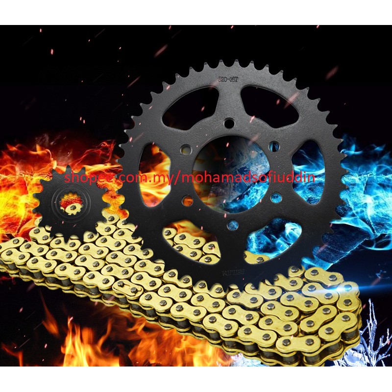 Kawasaki Z800 Z750 motorcycle chain sprocket Shopee Malaysia