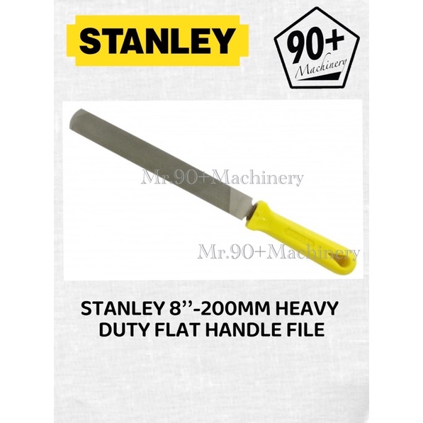 100% Original Stanley 8”-200MM Heavy Duty Flat Handy File C/W PVC ...