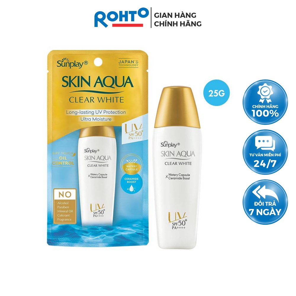 Sunplay Skin Aqua Clear White Daily Sunscreen For Oily Skin SPF 50