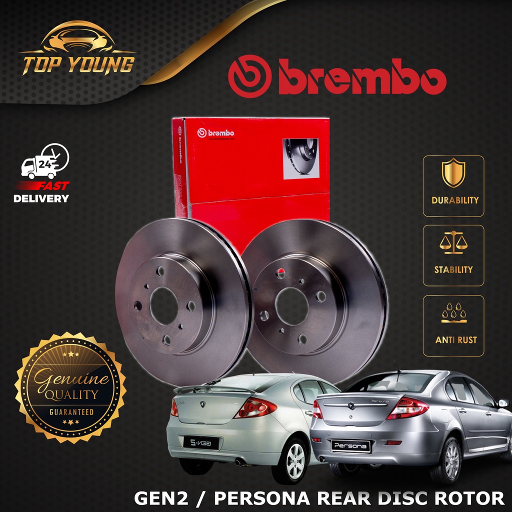 BREMBO PROTON GEN2 , PERSONA REAR (BELAKANG) 100 ORIGINAL BREMBO DISC