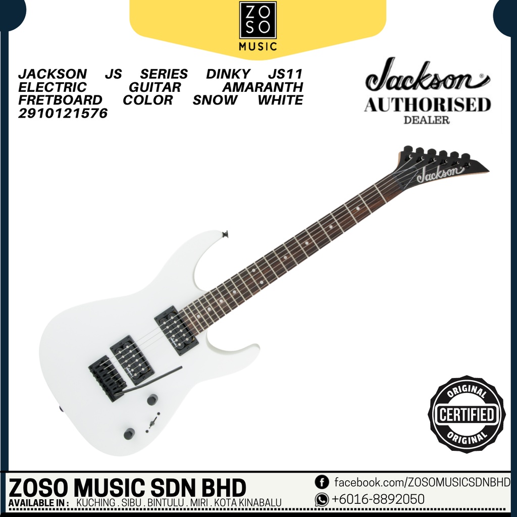JACKSON JS SERIES DINKY JS11 ELECTRIC GUITAR AMARANTH FRETBOARD COLOR ...
