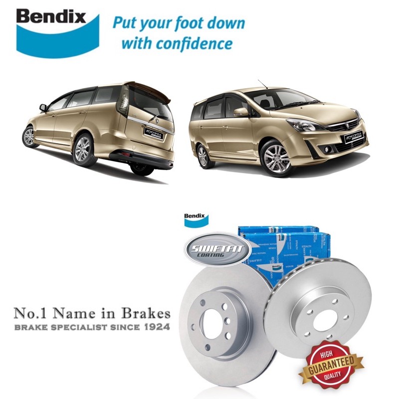 Original Bendix Swiftfit BR9499 Rear Disc Rotor - Proton Exora Bold ...