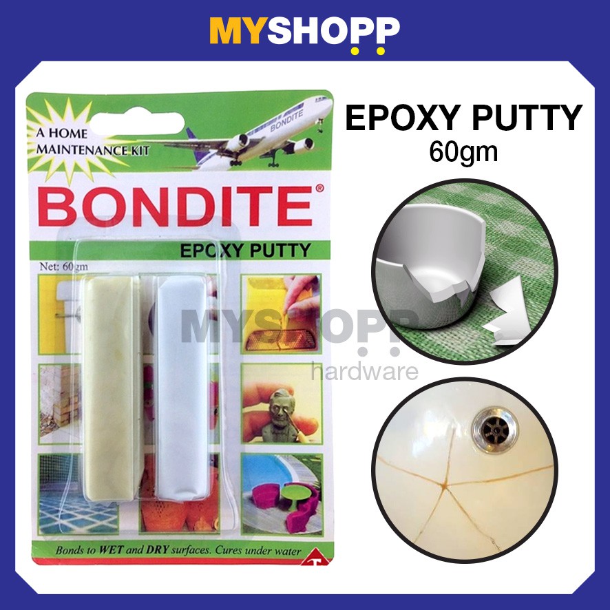 BONDITE Epoxy Putty Adhesive Glue (60gm) YOUR IDEAL HOME