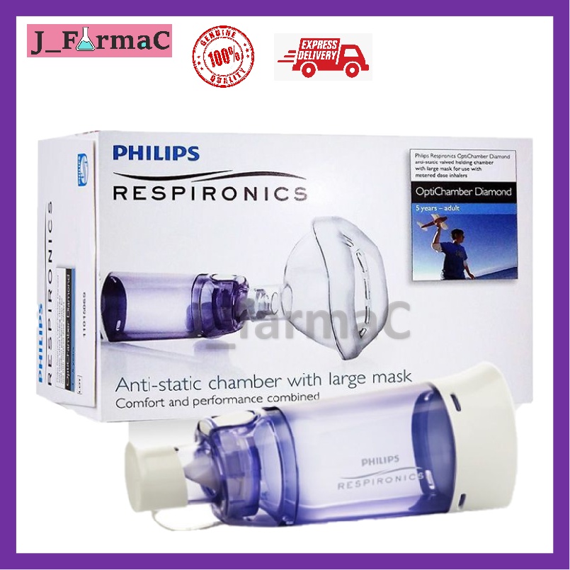 Philips Respironics Optichamber Diamond Blue 1's (5yrs old-adult ...