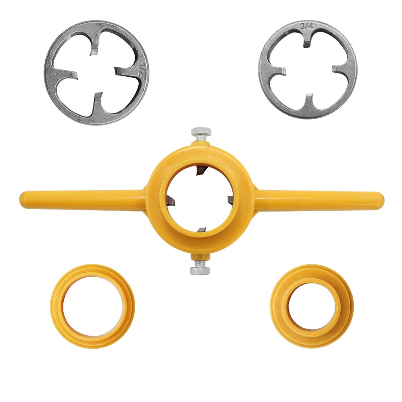 Tap Set Manual Set Tap Plastic Pipe PVC Cone Threaded Tap Tool 6Piece