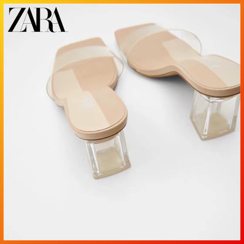 ZARA vinyl mules with methacrylate heel Shopee Malaysia