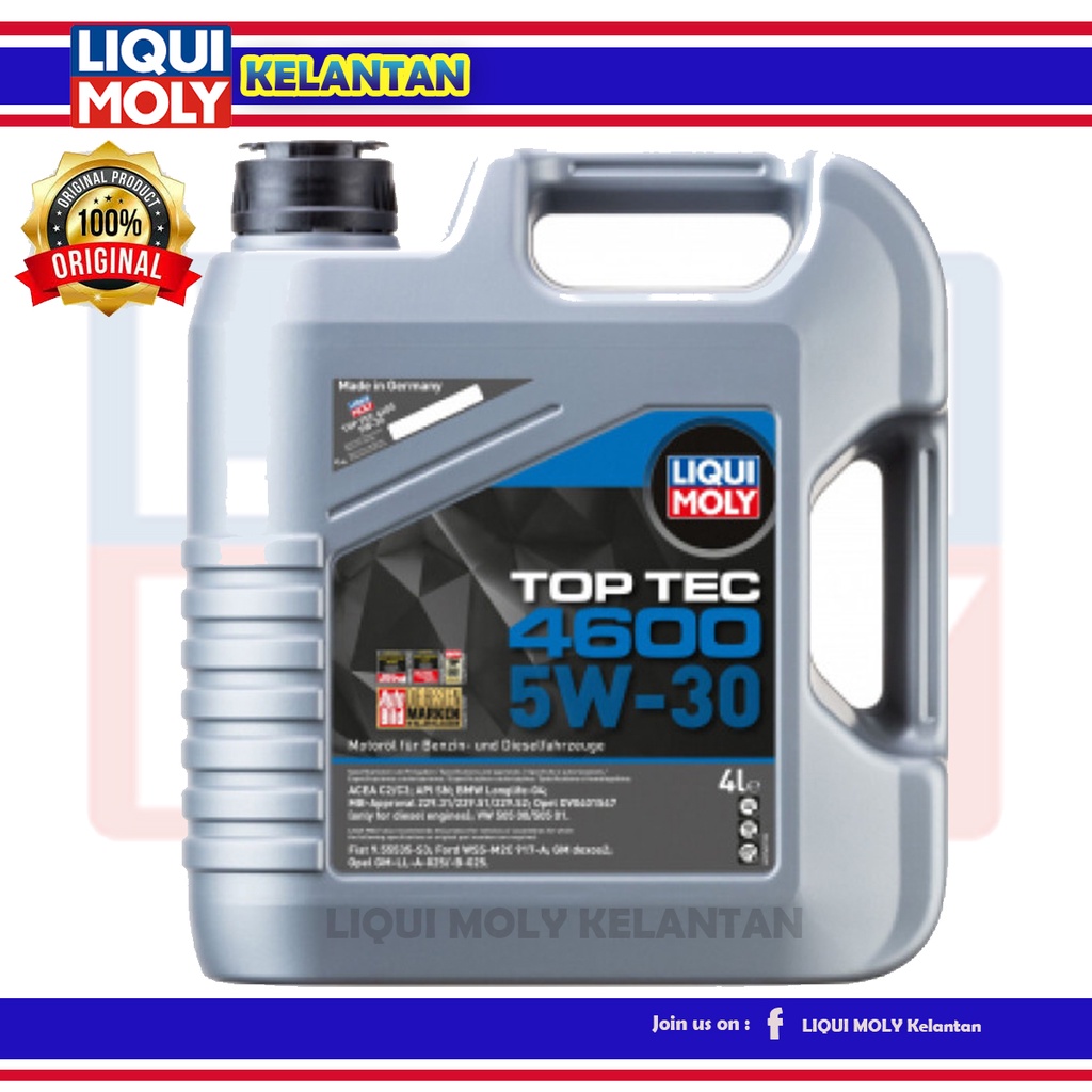 Top Tec 4600 5W-30 Engine Oil By LIQUI MOLY – LM, 56% OFF