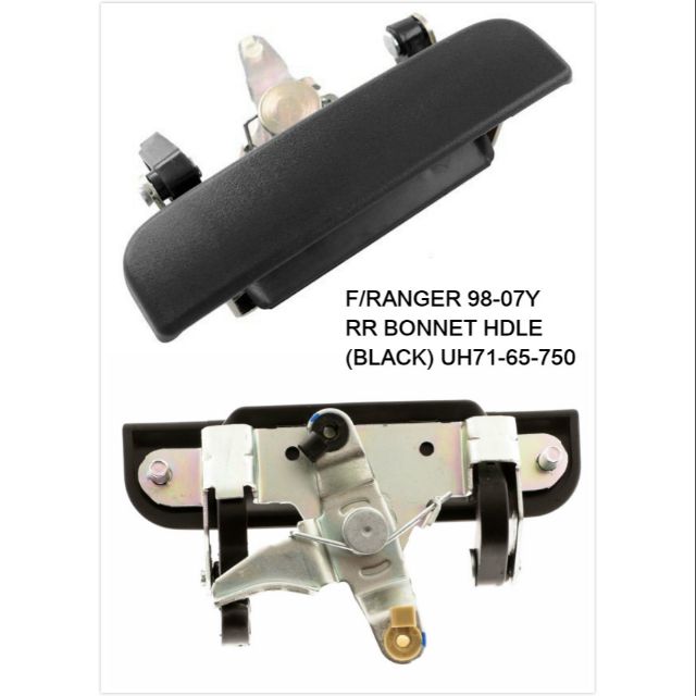 Ford Ranger 1998-2007Y Rear Bonnet Handle(Black)后盖手柄 | Shopee Malaysia