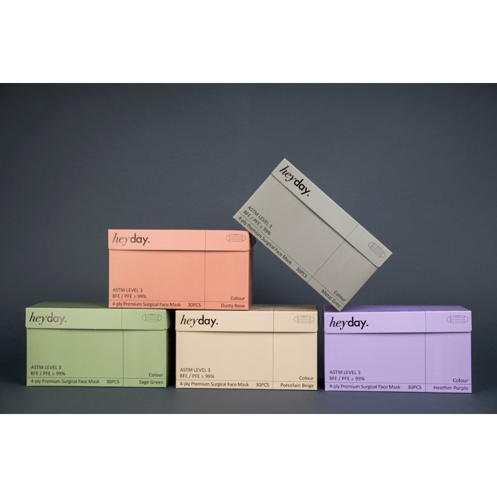 [SHIP IN 24HRS] Heyday Malaysia 4 Ply Surgical Face Mask (30 PCS ...