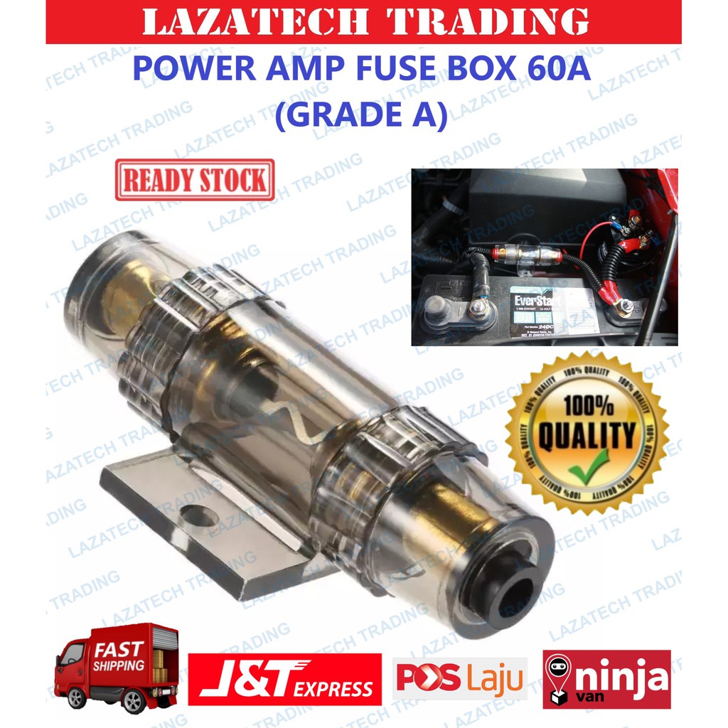 POWER AMP FUSE BOX (GRADE A) (60Amp) Shopee Malaysia