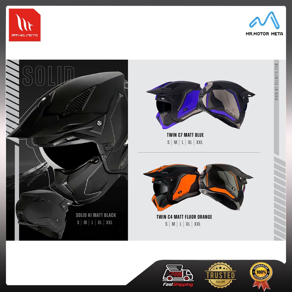 Mt helmets streetfighter sv hot sale twin