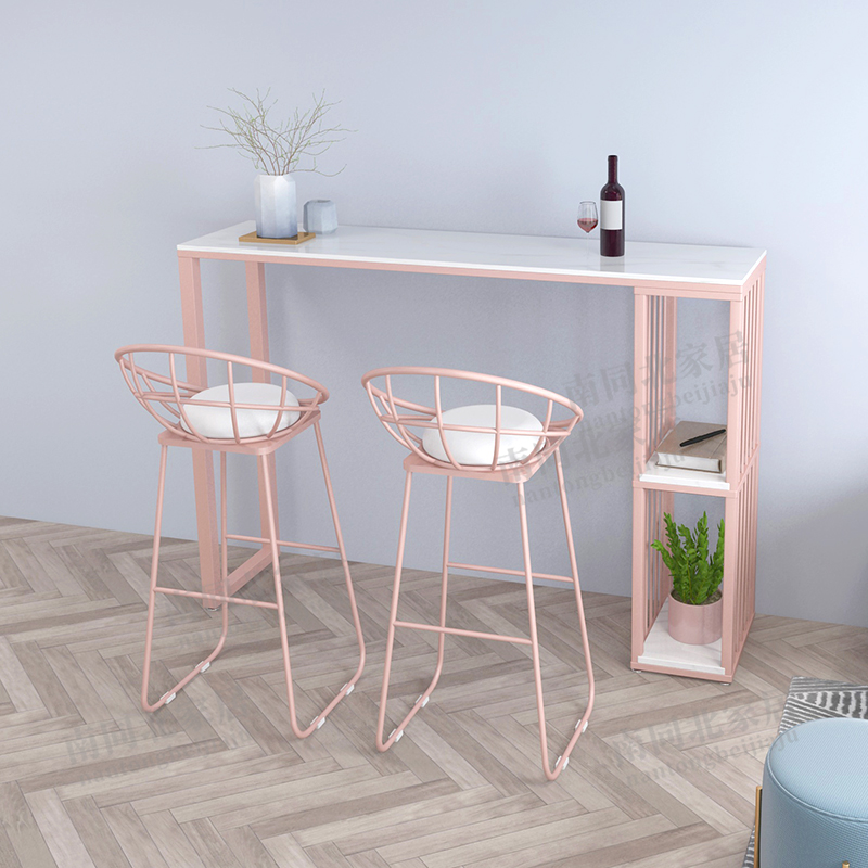 Nordic Marble Bar Counter Wine Rack Long Table Home Modern Minimalist ...