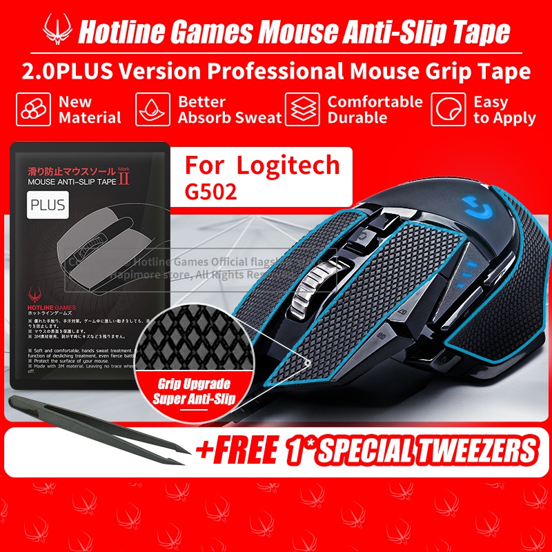 Games 2.0Plus Grip Tape for Logitech G502/G502 Wireless Gaming Mouse Anti-Slip Tape Upgrade | Shopee Malaysia