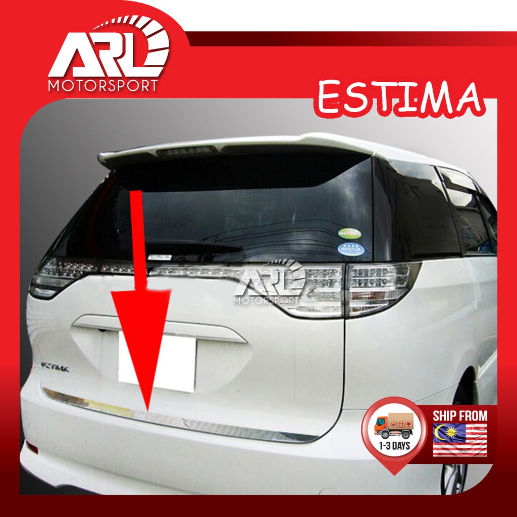 Toyota Estima XR50 ACR50 ACR55 Rear Trunk Bonnet Garnish Chrome Lining ...