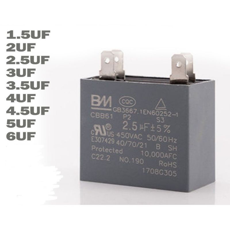 CBB61 BM Capacitor table Fan Motor Starting Motor starter for