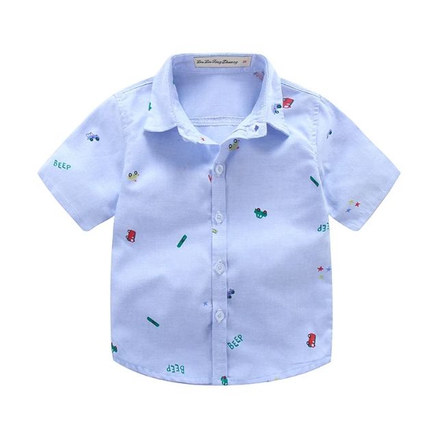 👑KIDS BOYS CARTOON COLLAR SHIRT👑 | Shopee Malaysia