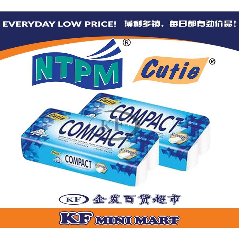 Cutie Compact Toilet Rolls 8000 ply-2 layers *THICER *STRONGER *MORE ...