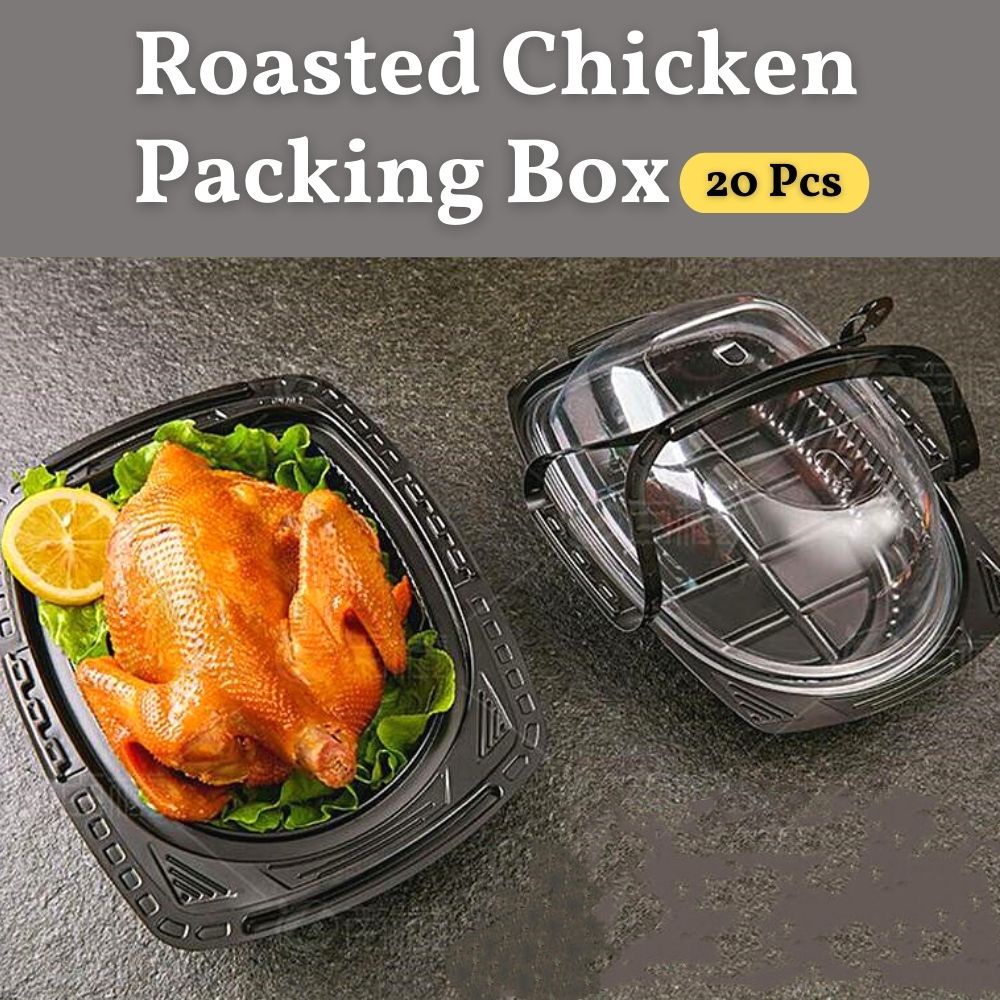 【Ready Stock】20Pcs Roasted Chicken Duck Packaging Box Chicken Tray ...