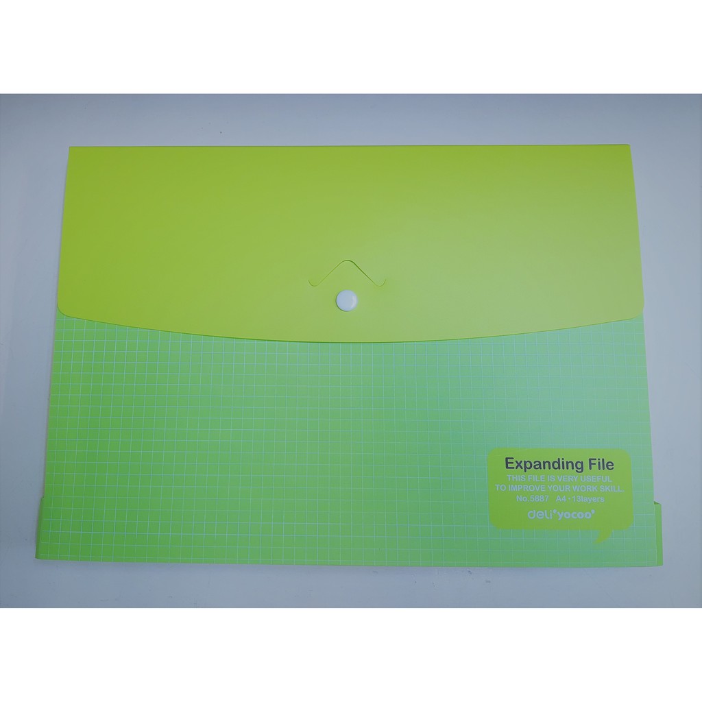 DELI EXPANDING FILE 5887, A4 x 13 POCKETS | Shopee Malaysia