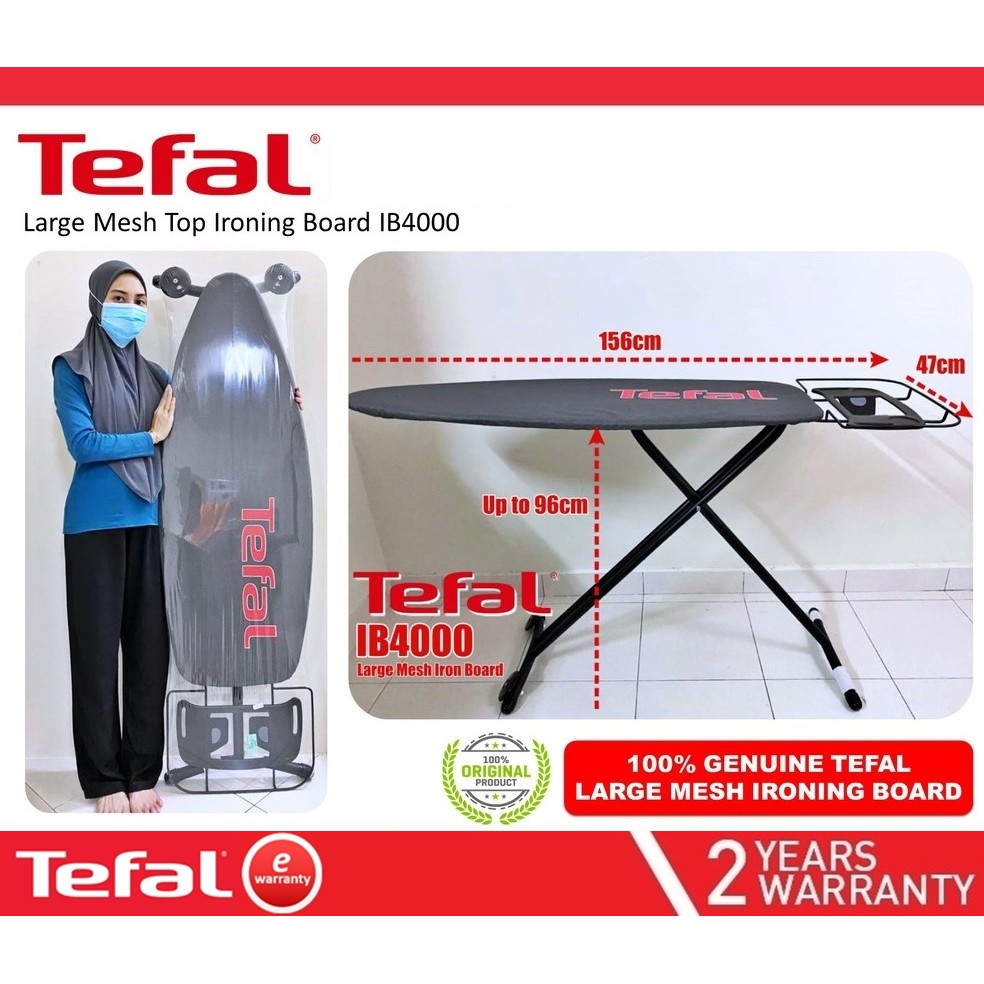 🌟BEST PRICE 🌟 TEFAL Large Ironing Board IB4000 for Steam Generator Iron
