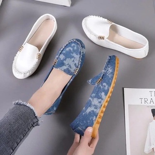 Denim flat hot sale shoes womens