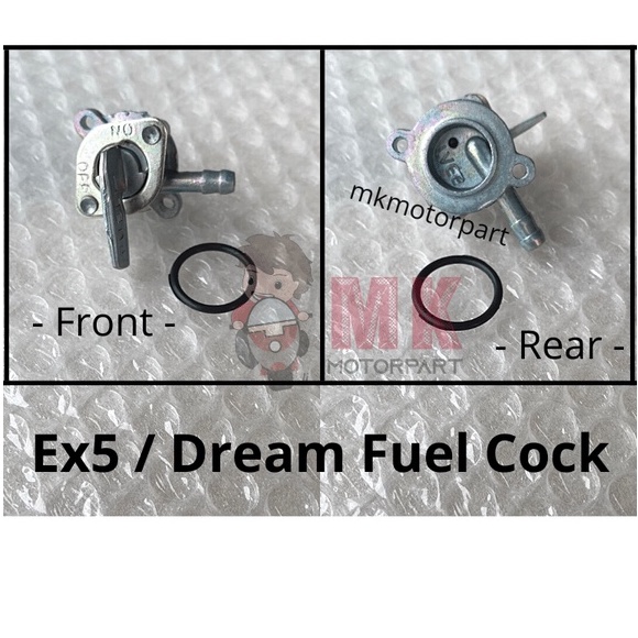 Taiwan) Honda EX5 , Dream Fuel Cock Assy With O-Ring , Carburetor