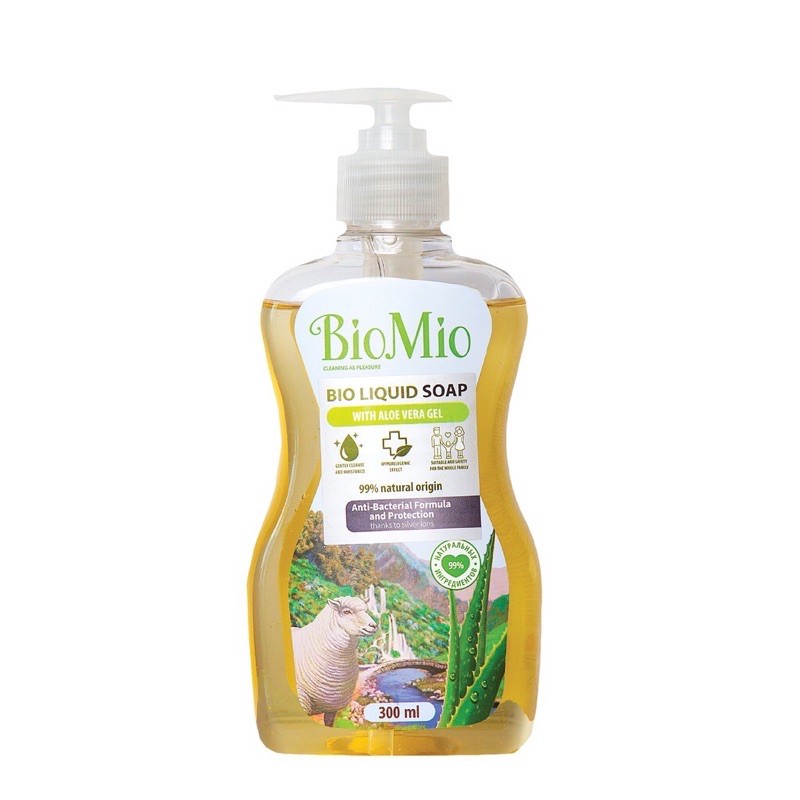 (ExpJan24) BioMio Antibacterial Hypoallergenic Liquid Hand Soap with