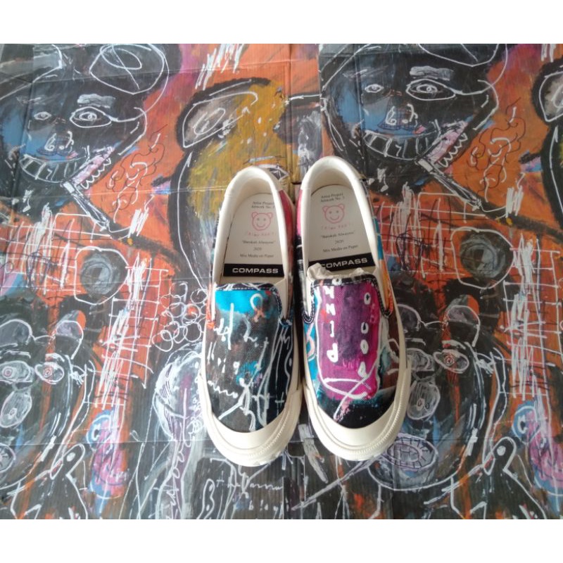 Original COMPASS X JASON RANTI ART 3 SHOES | Shopee Malaysia