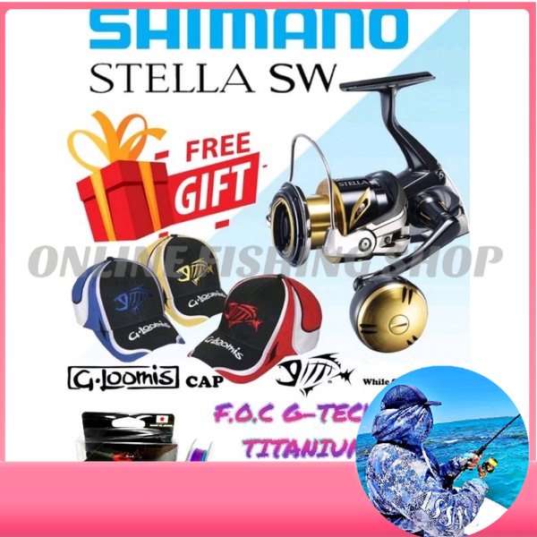 🆕SHIMANO 21' 100% ORIGINAL STELLA SW SPINNING REEL 🆓FREE GIFT G.LOOMIS  CAP🆓 WITH（1 YEAR WARRANTY）