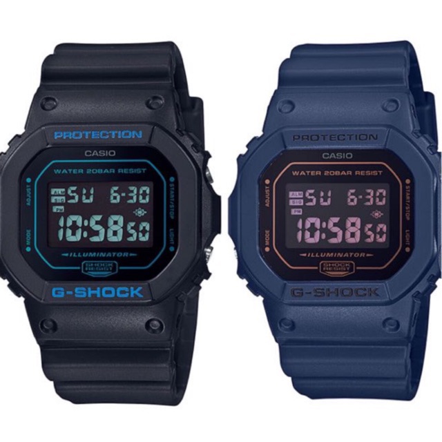 Casio G Shock Monotone Colored Series DW 5600BBM Shopee Malaysia