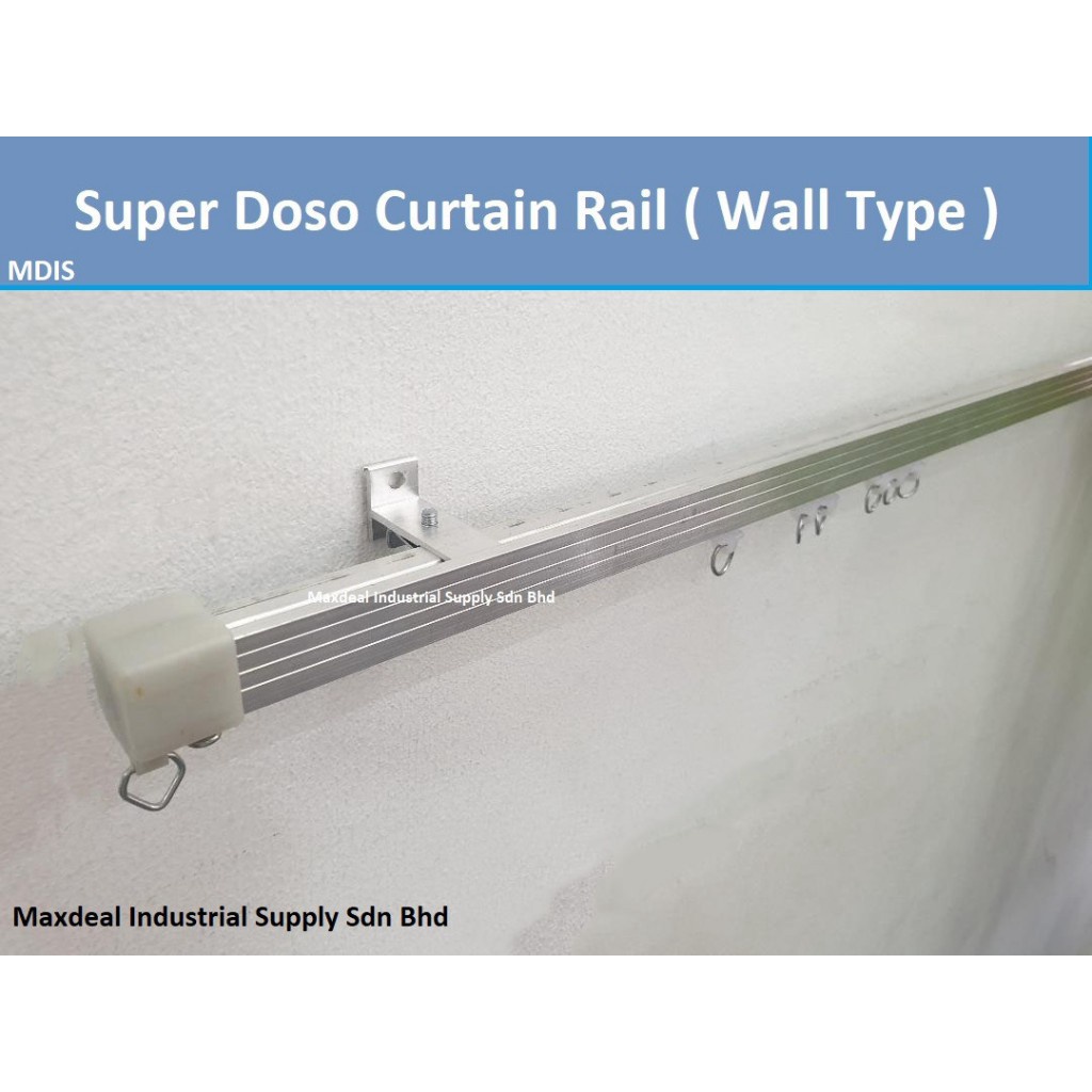 SUPER DOSO Single Set Curtain Rail / Besi Langsir | Shopee Malaysia