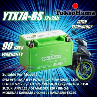 YTX7A / YTX7A-BS GEL SYM VF3i 185 MOTORCYCLE BATTERY KARISMA/COMEL/EVOZ ...