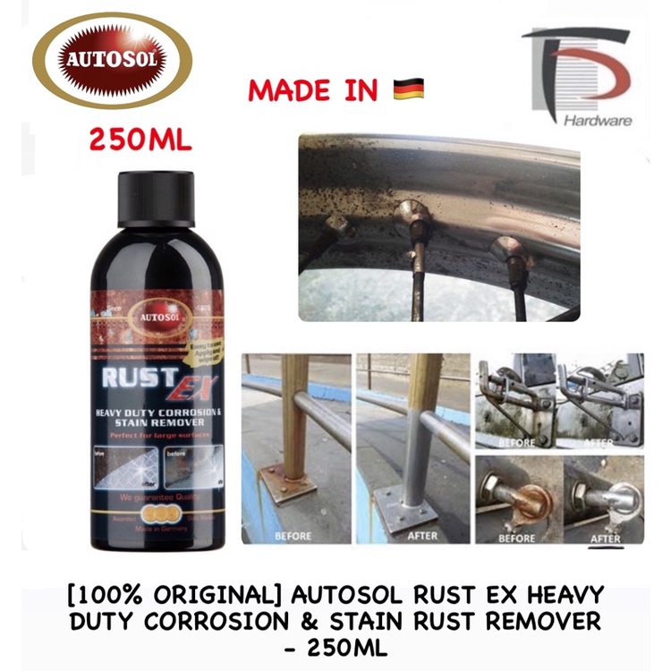 [100 ORIGINAL] AUTOSOL RUST EX HEAVY DUTY CORROSION & STAIN RUST