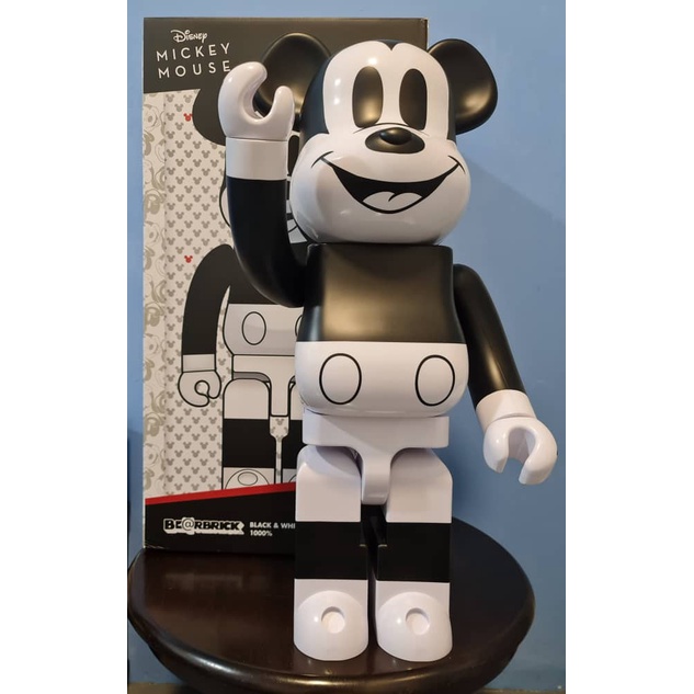 Mickey Mouse (B&W 2020 Ver.) 1000% Bearbrick by Medicom Toy