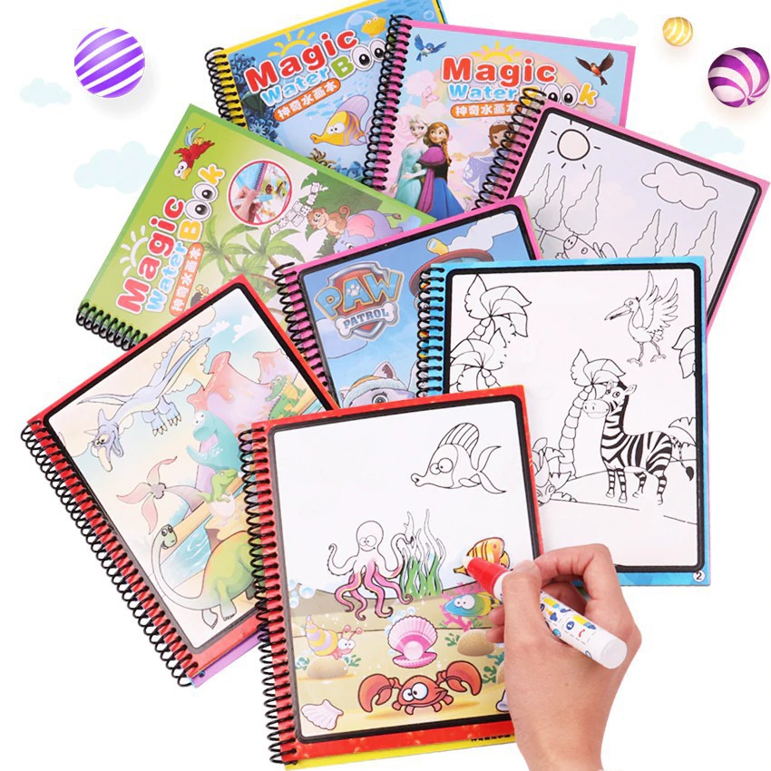 [Local Ready Stock] Buku Ajaib Mewarna Educational Drawing Book ...