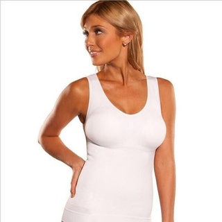 Cami Shaper by Genie Bra - Instant Slim Seamless Slimming camisole Women  Body Shaper Singlet / Top【FAST SHIPPING】