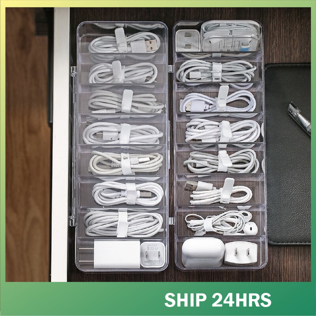 Earphone Storage Box Multifunctional Drawer Sorting Compartment Box ...