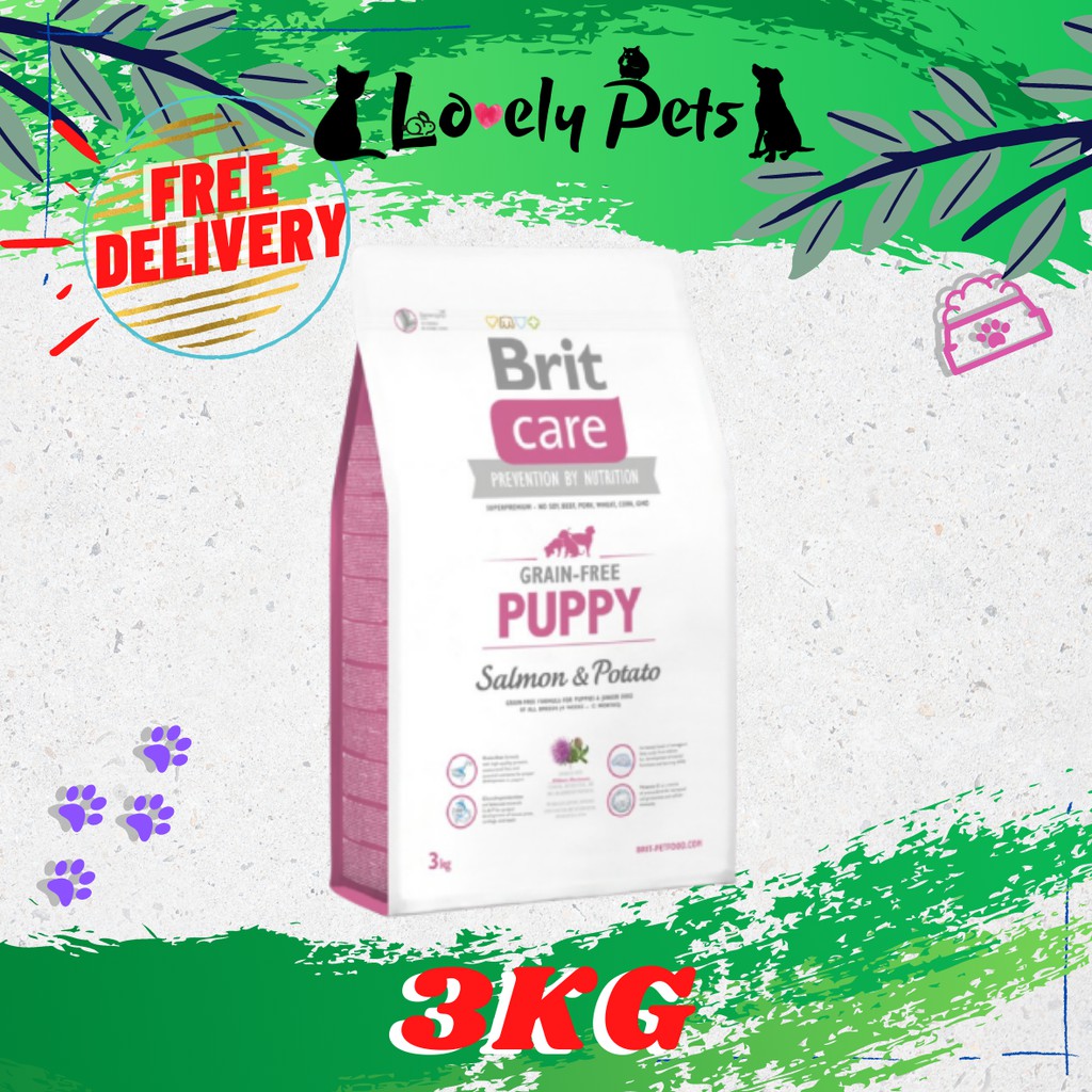 Brit care grain free best sale puppy salmon & potato 3kg