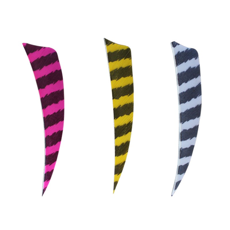 Arrow Vanes Feathers 4inch striped Feathers DIY Arrows(12pcs) Shopee