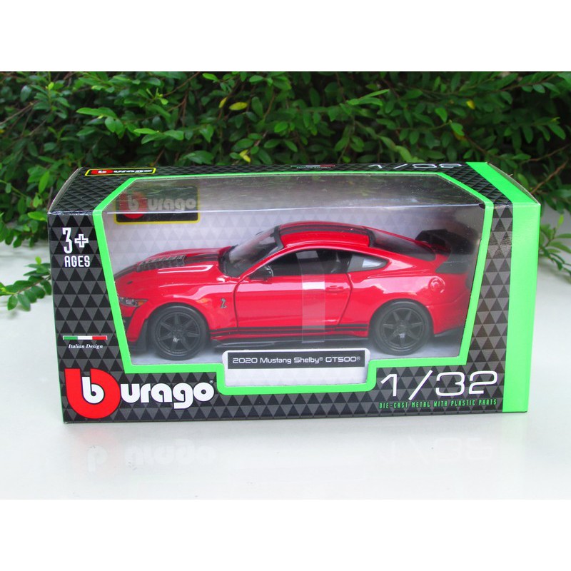 Bburago 1/32 Ford Mustang Shelby GT500 Red 2020 Sport Car (13cm ...