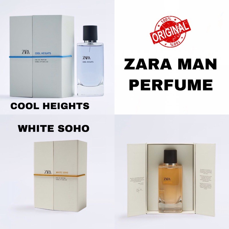 ORIGINAL ZARA MAN PERFUME WHITE SOHO COOL HEIGHTS Shopee