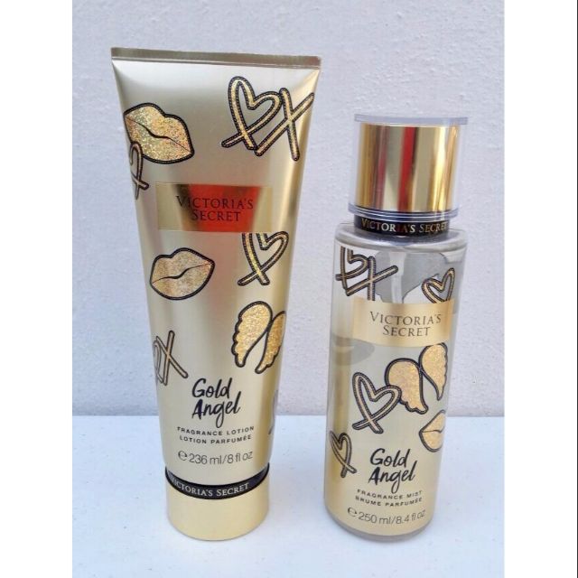 Victorias Secret Showtime Fragrance Gold Angel Body Mist And Lotion 2pc Shopee Malaysia 9107