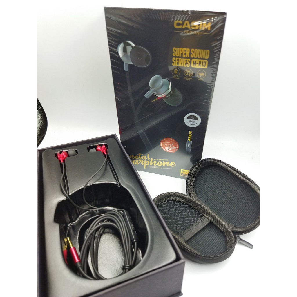 CASIM SUPER SOUND SERIES M R13 METAL EARPHONES Shopee Malaysia