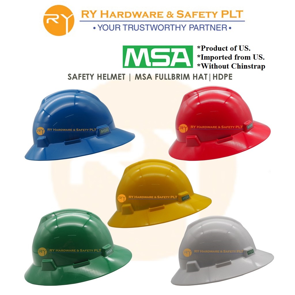 STOCK CLEARANCE| ORIGINAL MSA V-GARD SAFETY HELMET| IMPORTED FROM CHINA ...