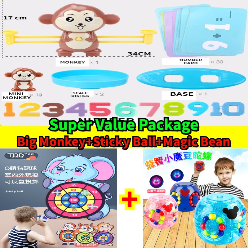 Toy Kids Game Monkey Math Balancing Scale Number Balance Games - Main Image