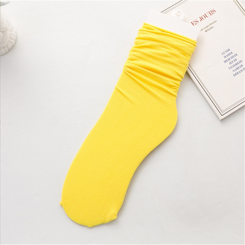 Korean Version of Women's Socks Ins Midtube Socks Ultrathin