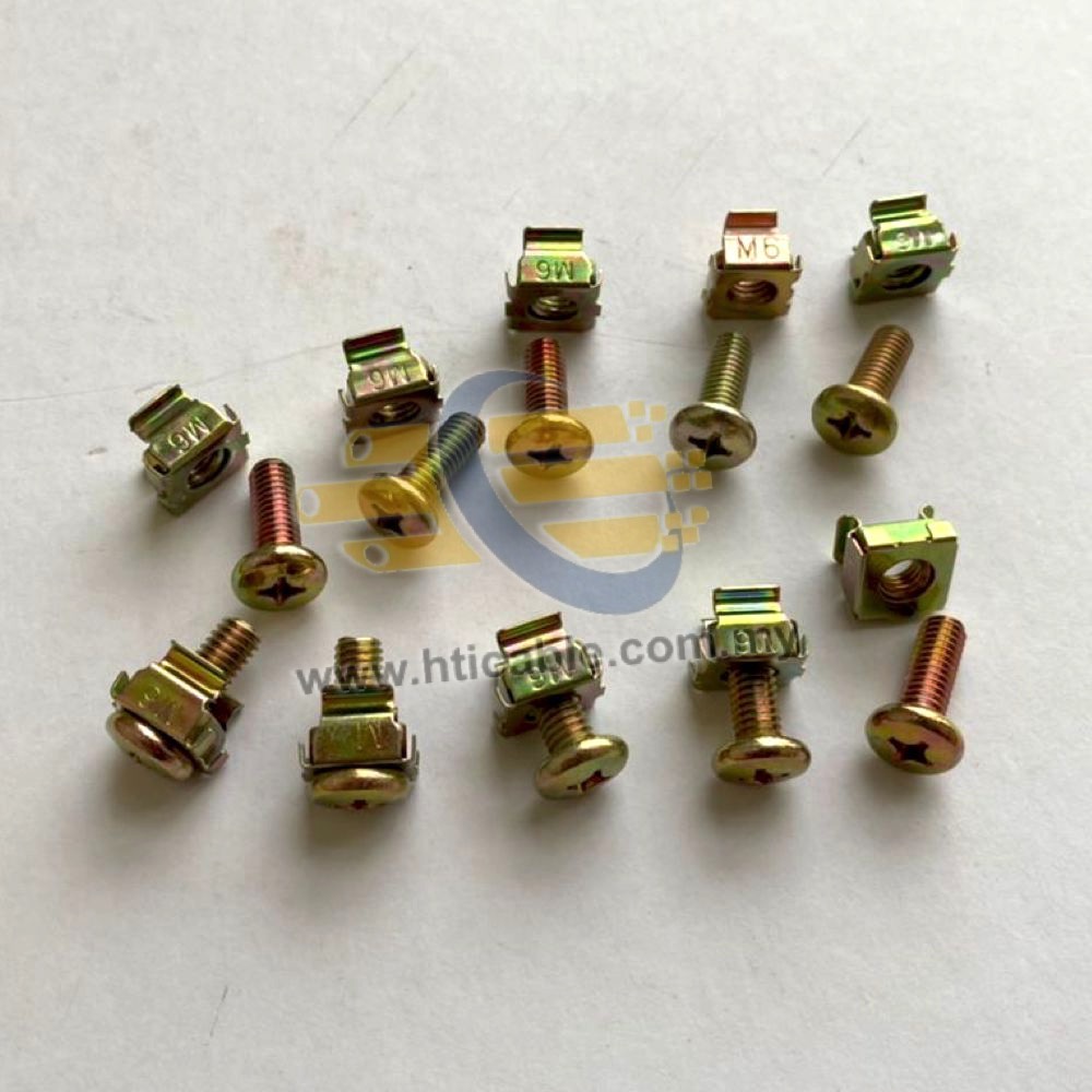 Server Rack M6 Cage Nuts and Screws suit for All Type Rack (10sets per ...
